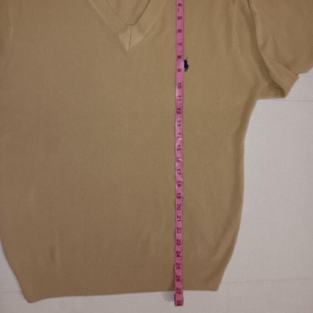 POLO RALPH LAUREN CASHMERE V NECK SWEATER - Picture 5 of 13